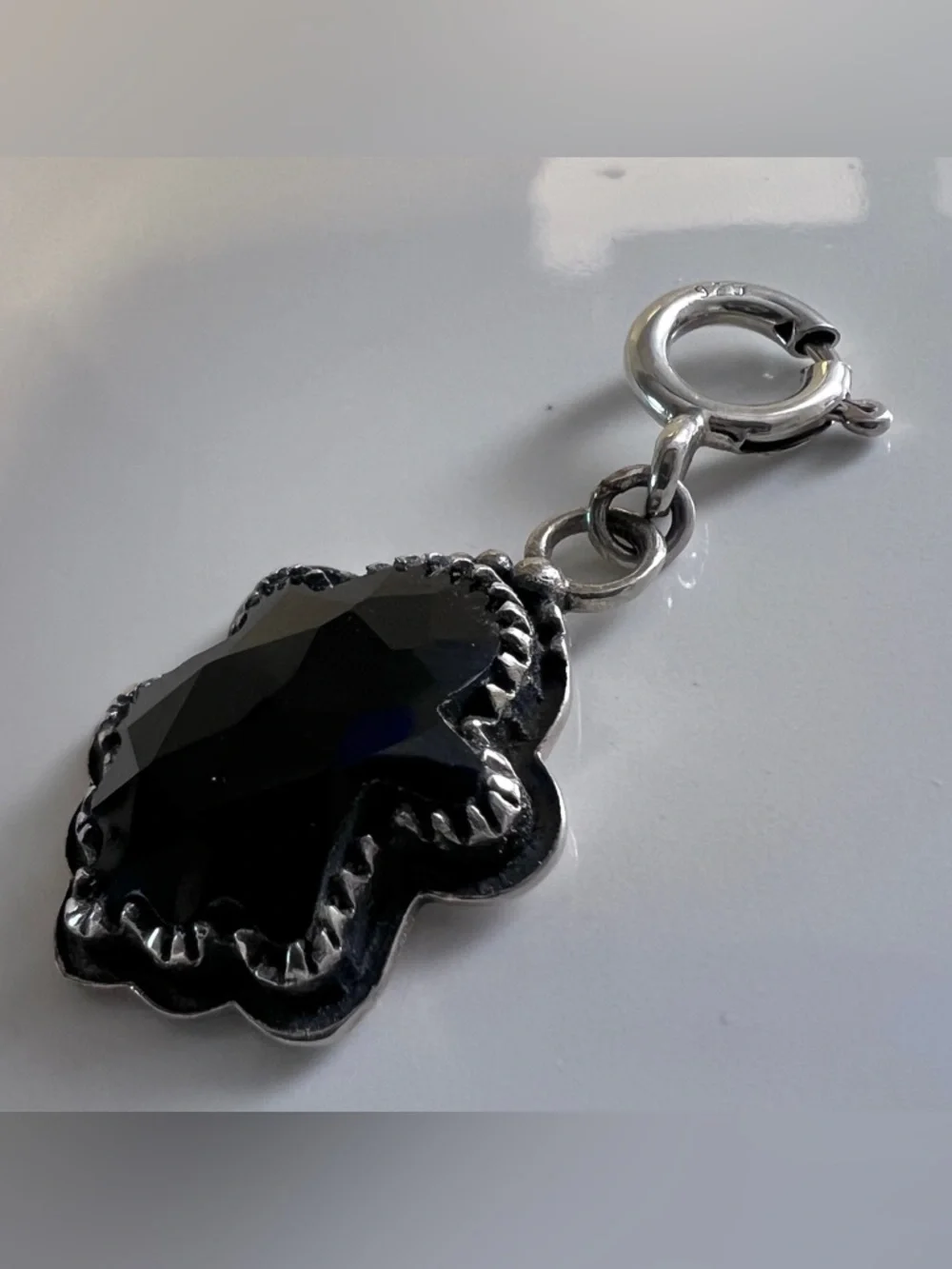 Krush Kandy Sterling Silver 925 Onyx Halloween theme Earrings and Pendant charm - Picture 3 of 11